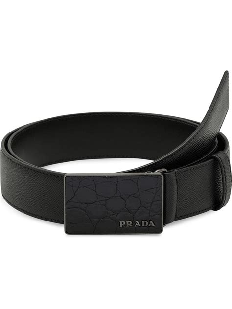 prada round buckle belt|Prada buckle calf belt.